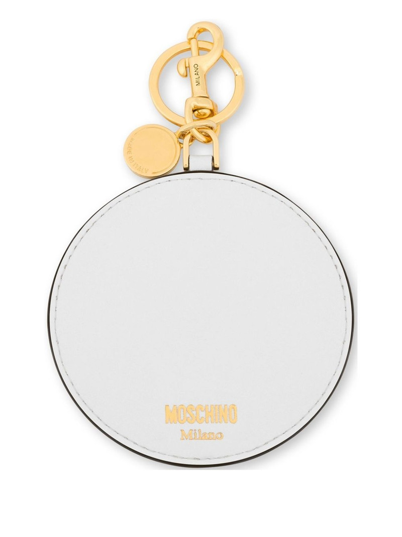 Moschino embroidered keyring outlook