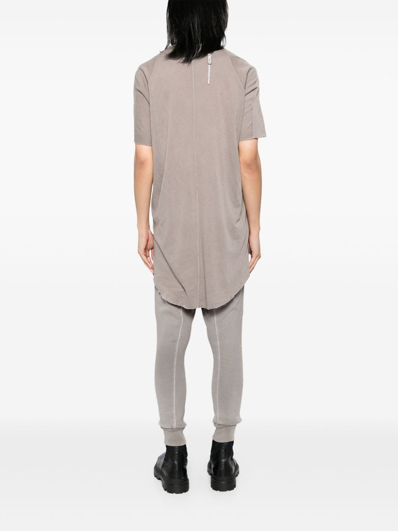 둥근 목 longline T 셔츠 3