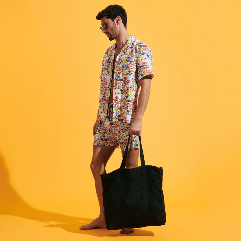 Vilebrequin Canvas Marine Unisex Beach Bag Sold outlook
