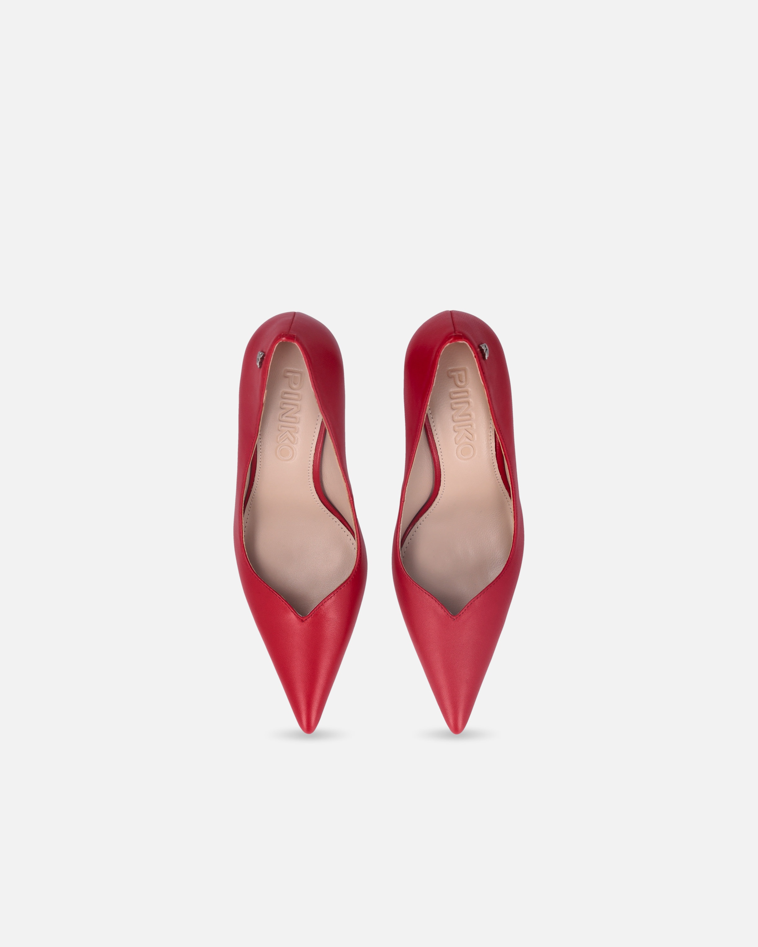 POINTED TO NAPPA LEATHER HEELED SHOES - 9
