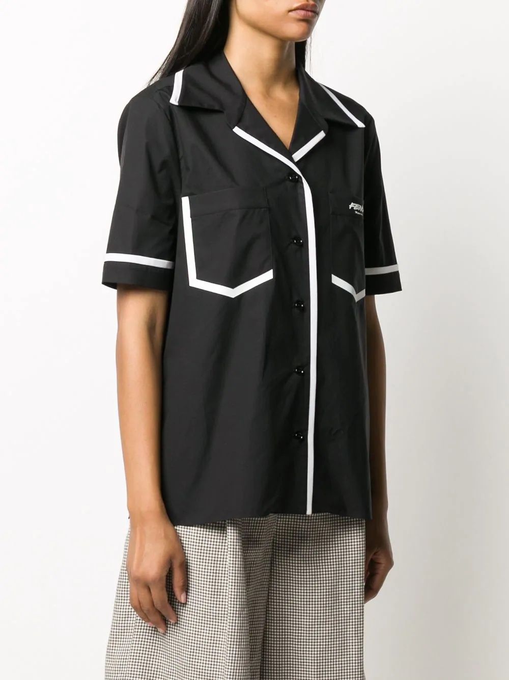 x Joshua Vides contrast-trim shirt - 3