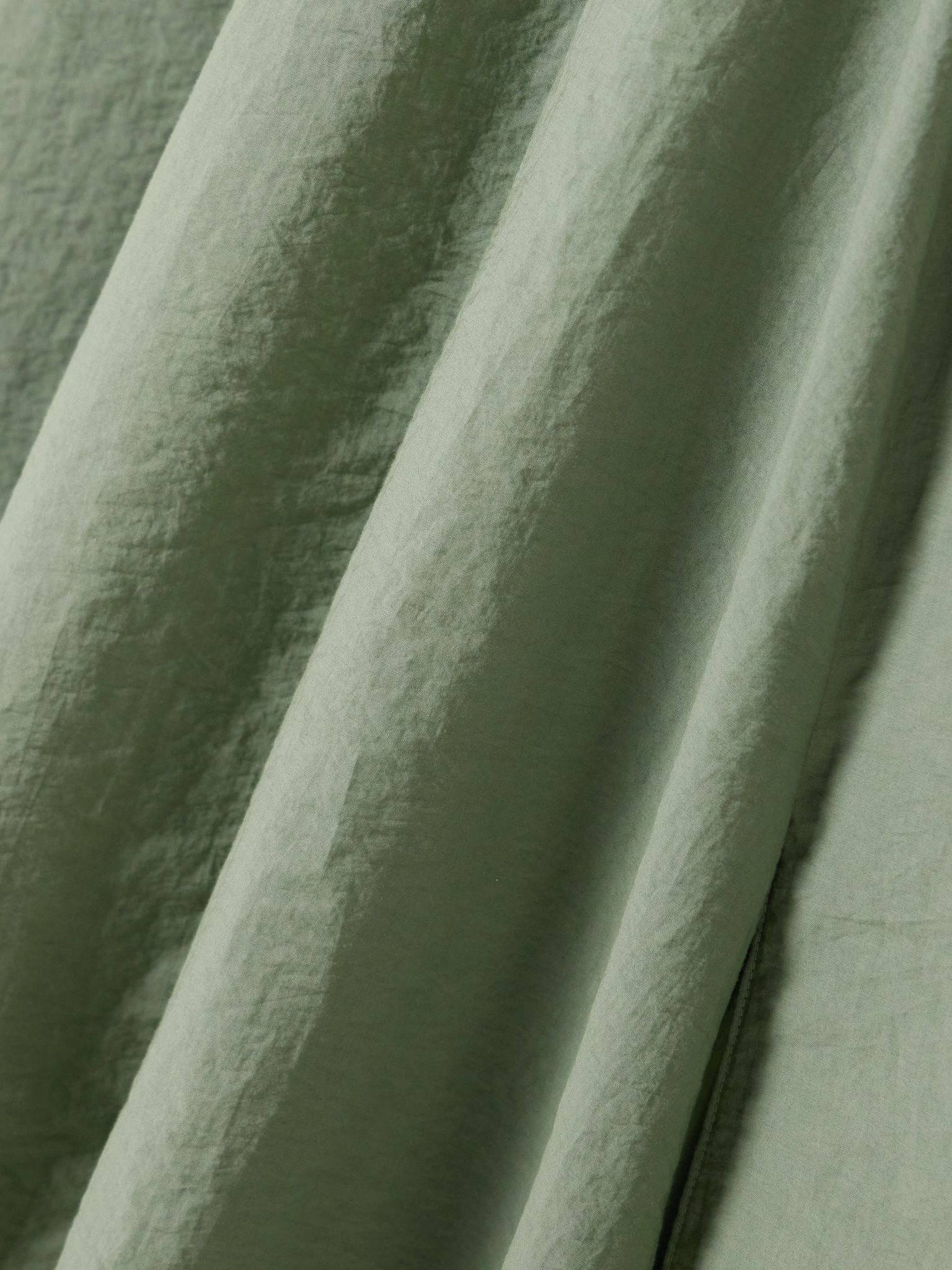 + Paula's Ibiza tie-detailed belted crinkled cotton-blend poplin midi dress Sage green - 5