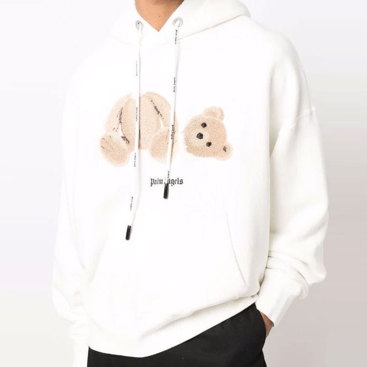 Palm Angels Kill The Bear Popover Hoodie 'Off White Brown' PMBB058C99FLE0010360 - 2