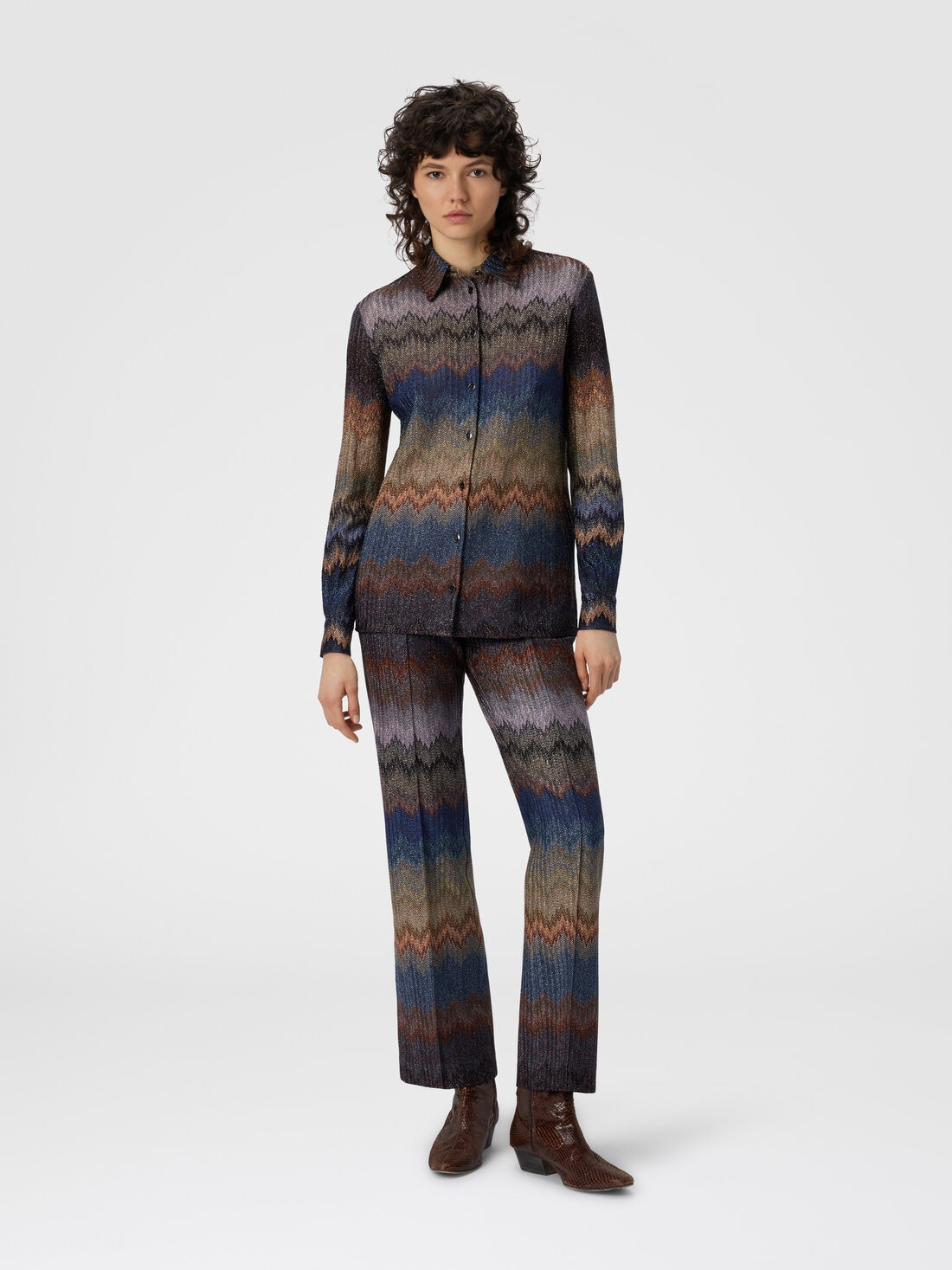 Viscose Shirt with Snake Pattern - 2
