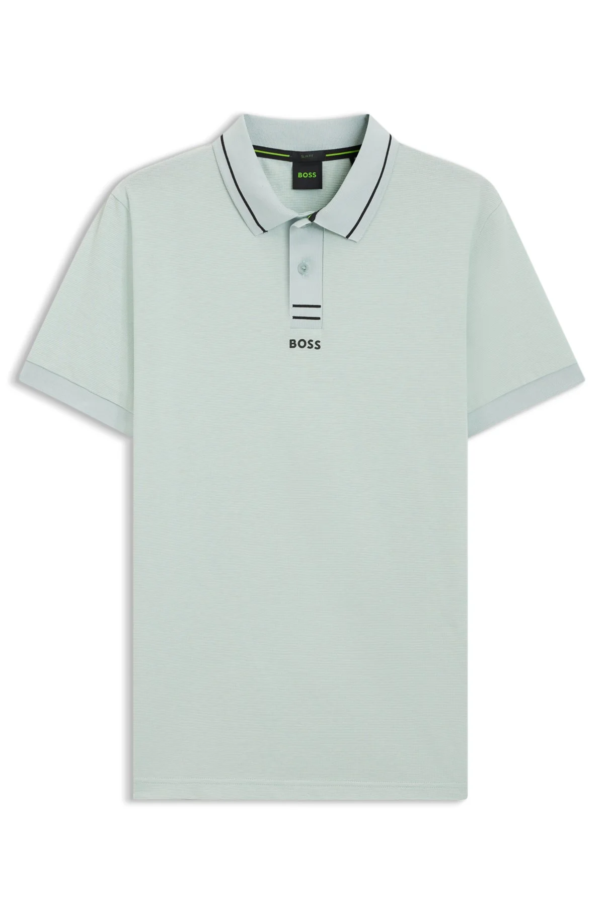CENTRED-LOGO SLIM-FIT POLO SHIRT IN COTTON PIQUÉ - 1
