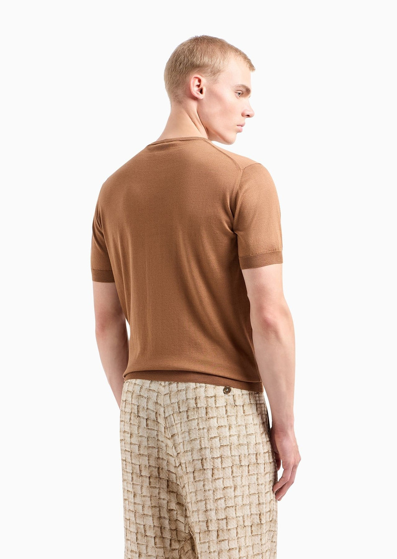 Silk and cotton crew-neck jumper 3