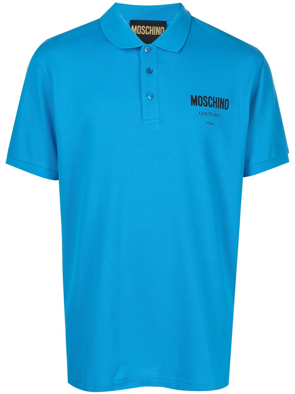 logo-print polo shirt - 1