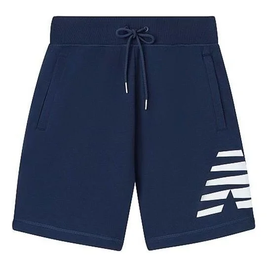 New Balance Logo Print Sportswear Shorts 'Blue White' AMS01915-PGM - 1