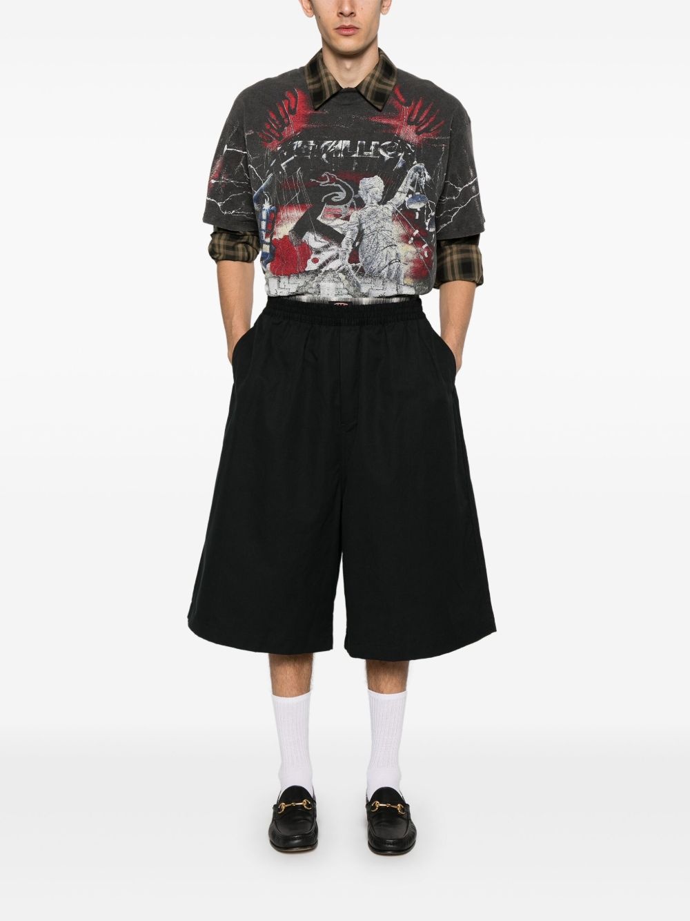 exposed-boxer shorts - 2