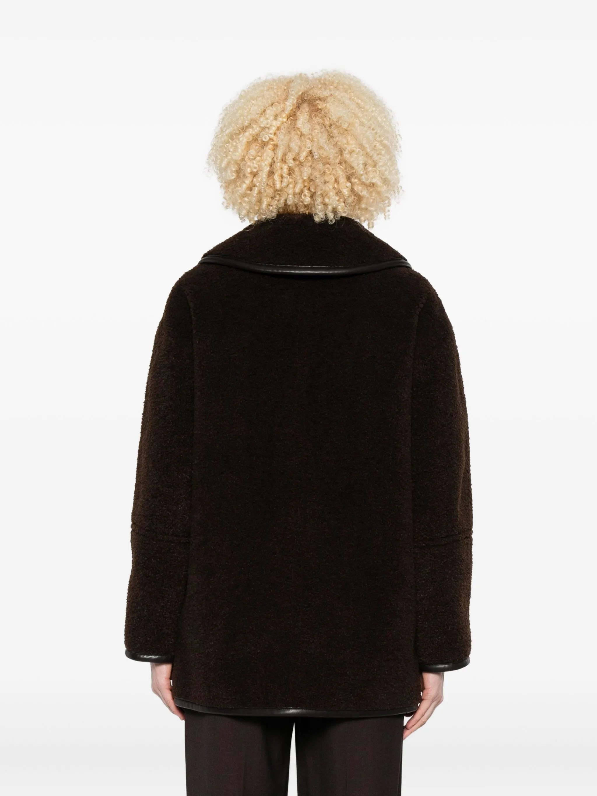 Low Classic Reversible Button-detailed Teddy Jacket - 3
