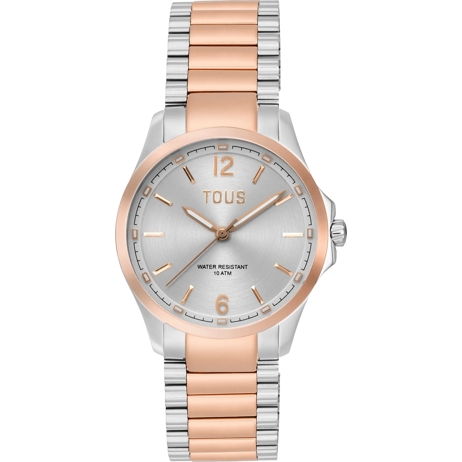 Analog Watch with steel and rose-colored steel bracelet TOUS DRIVE NEW - 1