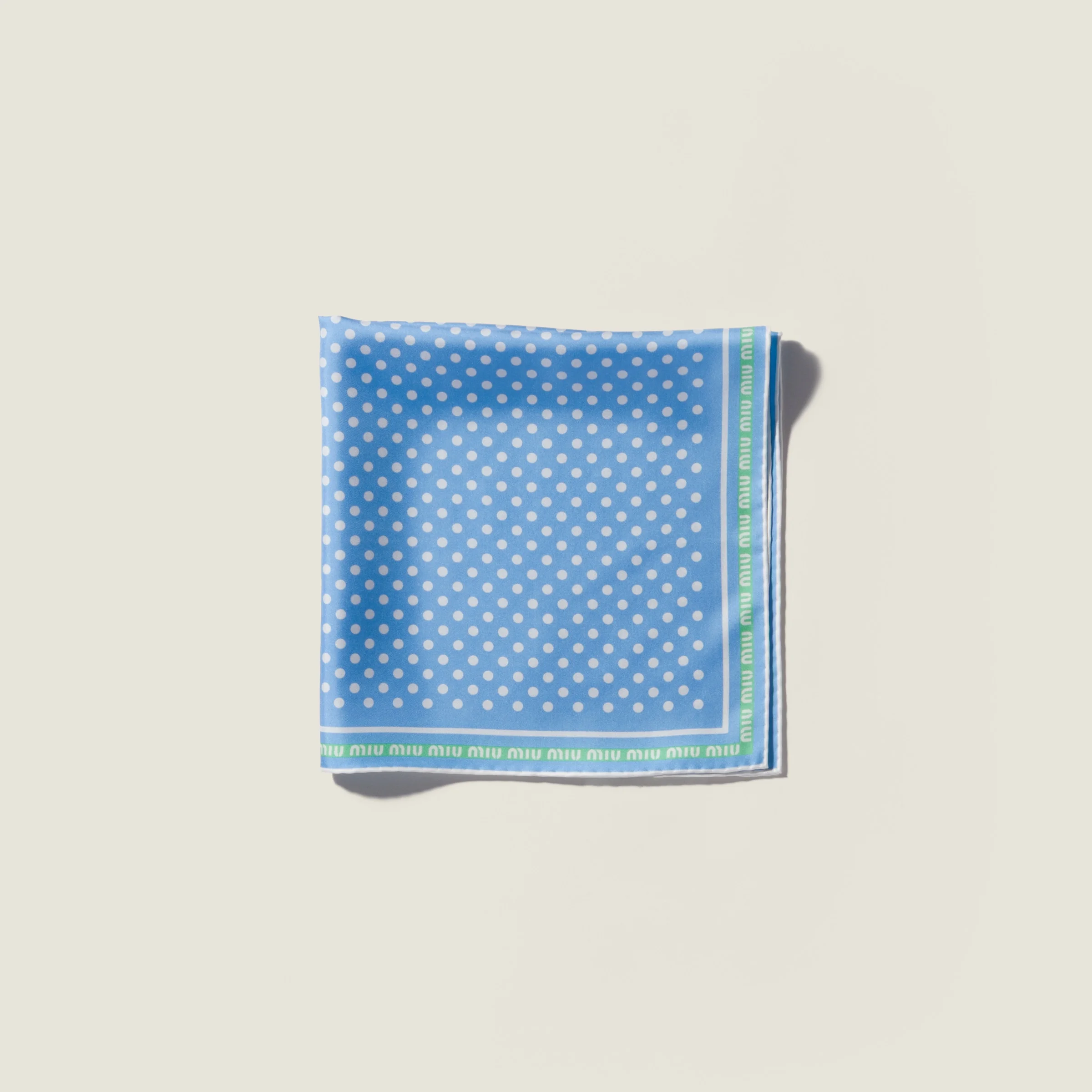 Printed twill scarf - 1