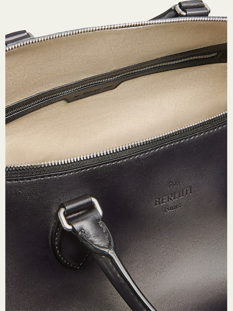 Berluti Men's Toujours Soft Scritto Leather Travel Bag outlook