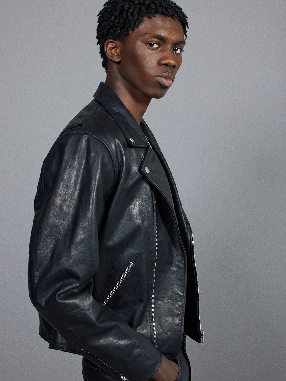 Moto Jacket in Black - 3