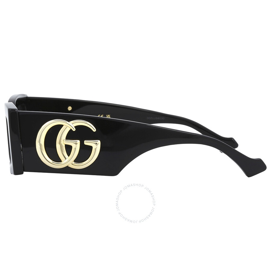 Gucci Grey Rectangular Sunglasses GG1425S 001 53 - 4
