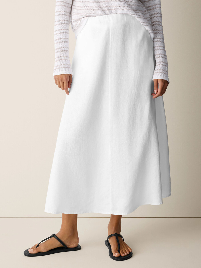 Organic Linen Half-Circle Skirt 3