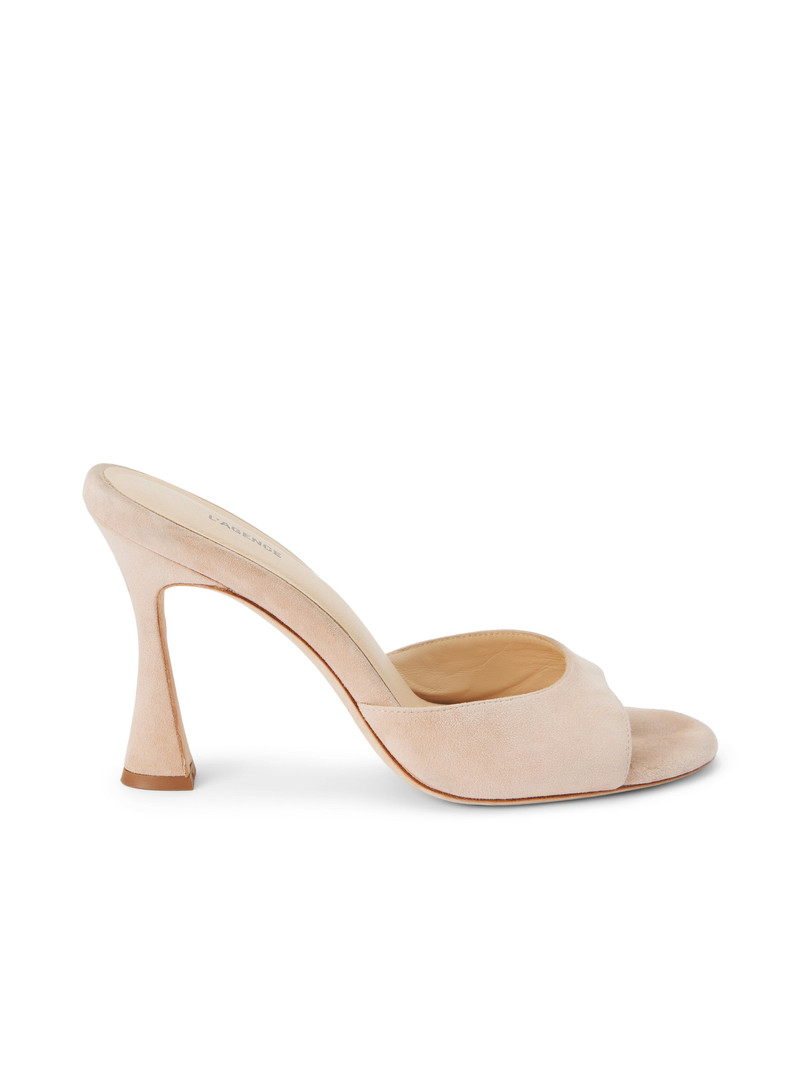 Avery Suede Peep-Toe Mule 1