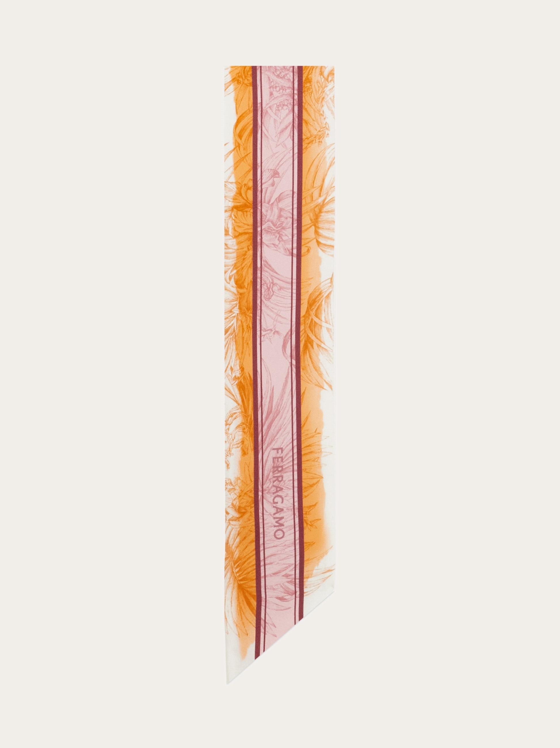 Gravure print silk bandeau - 4