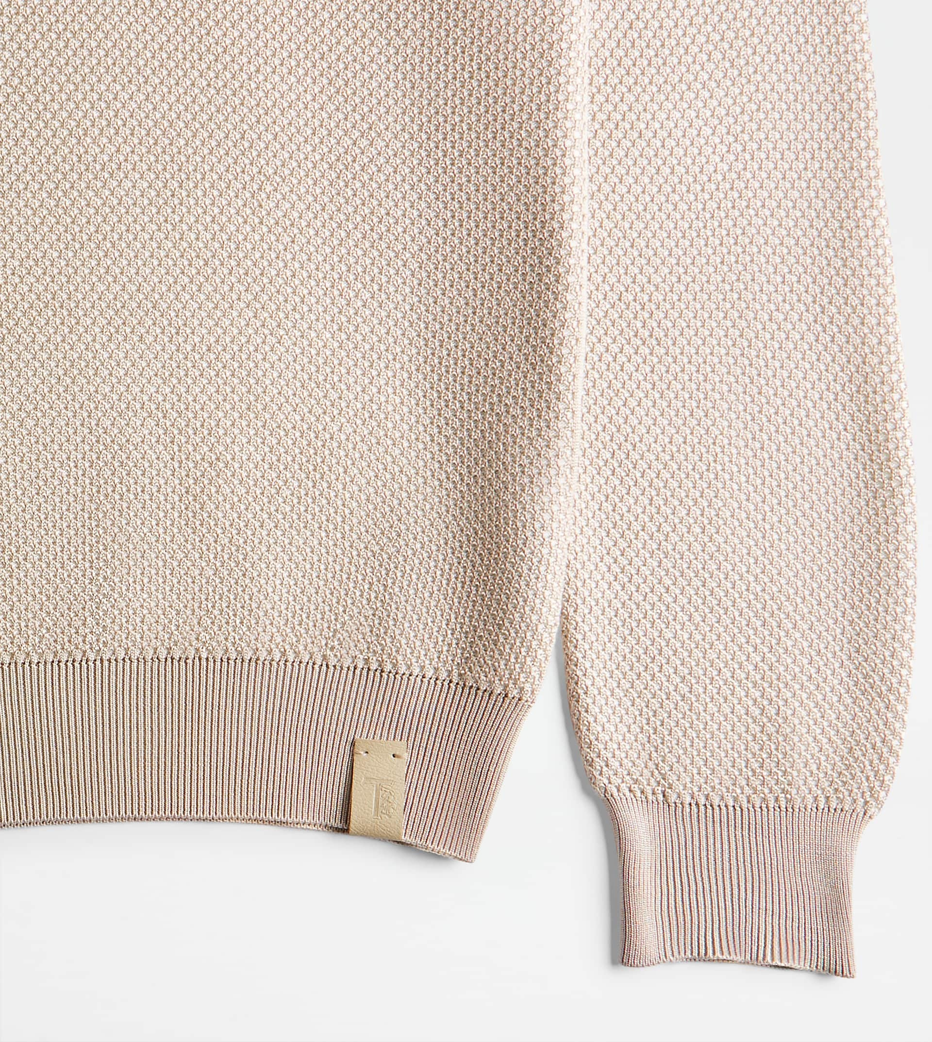 POLO SHIRT IN KNIT - BEIGE - 10