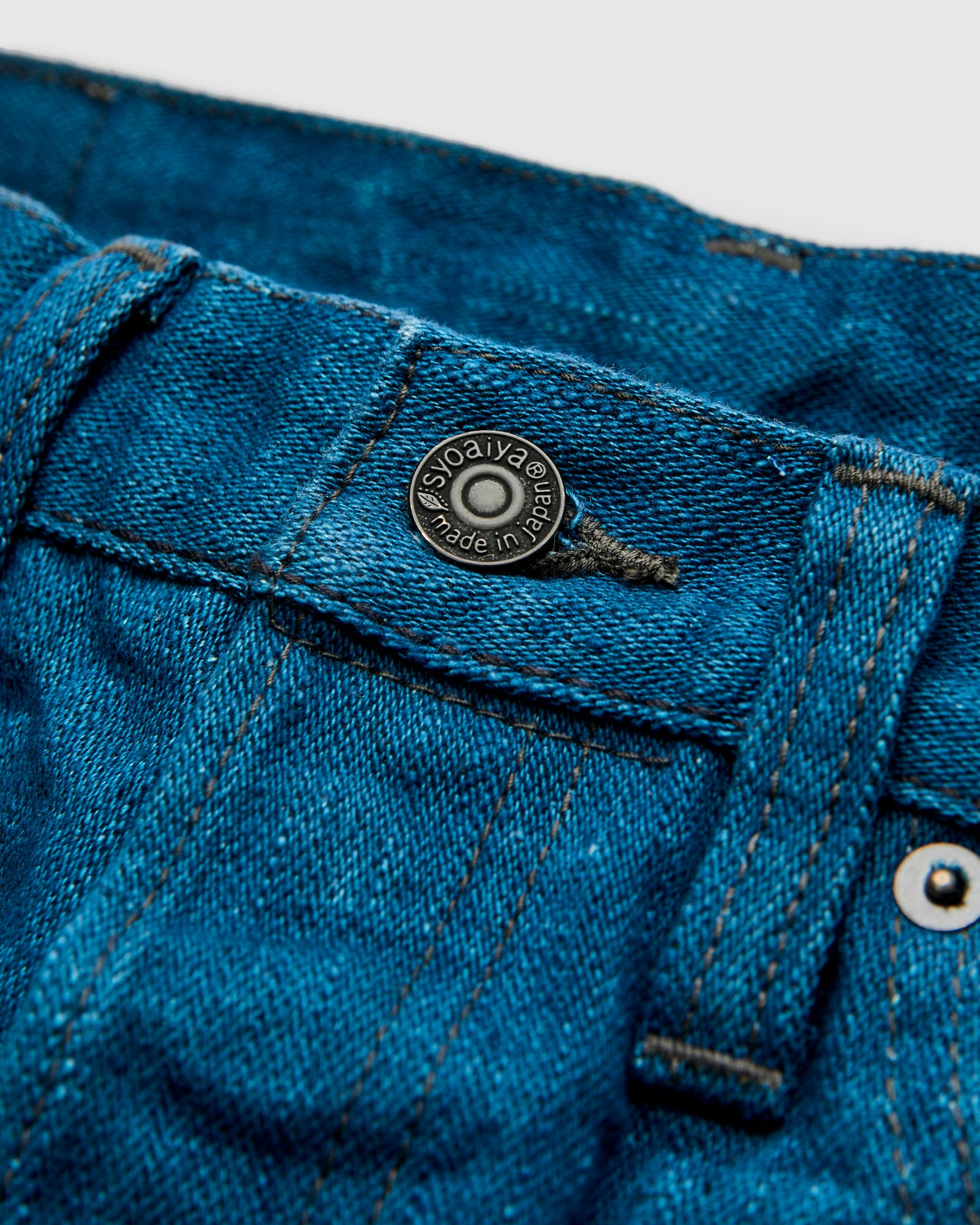 PBO-002-003 "Asagi" 16.5oz Rinsed Selvedge Denim - Regular Straight Fit - 7