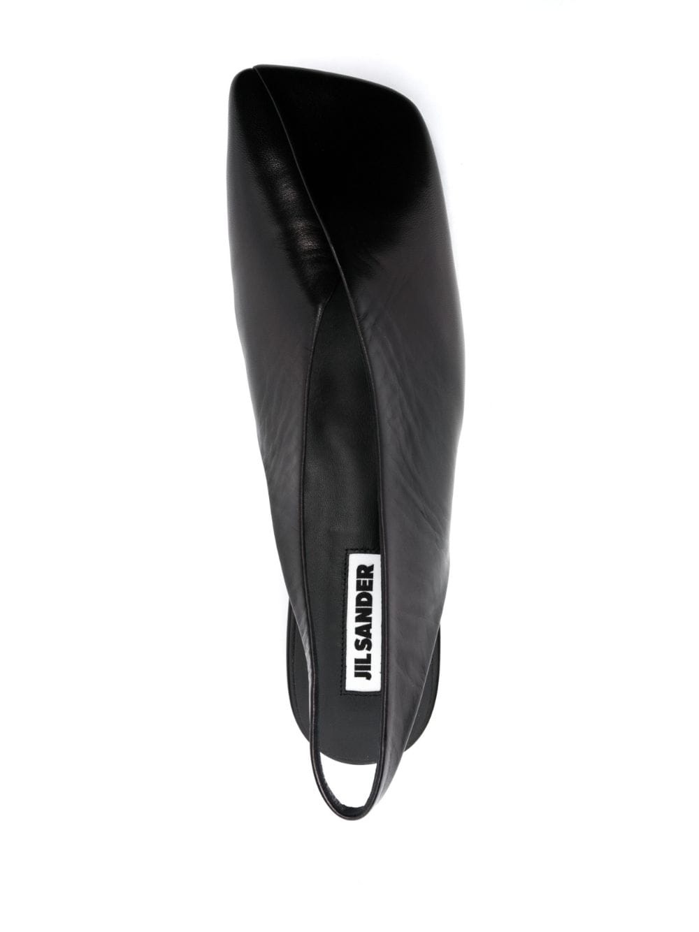 asymmetric-toe leather ballerina shoes - 4