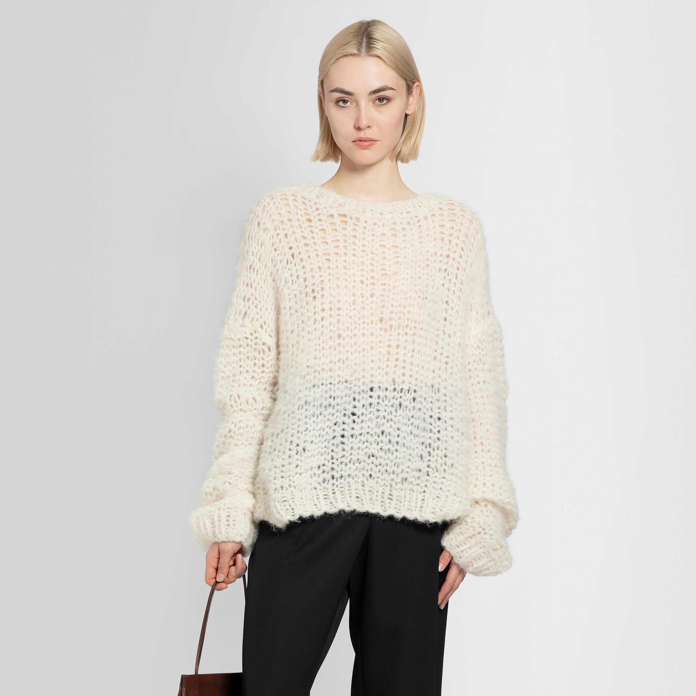 THE ROW WOMAN OFF-WHITE KNITWEAR - 6