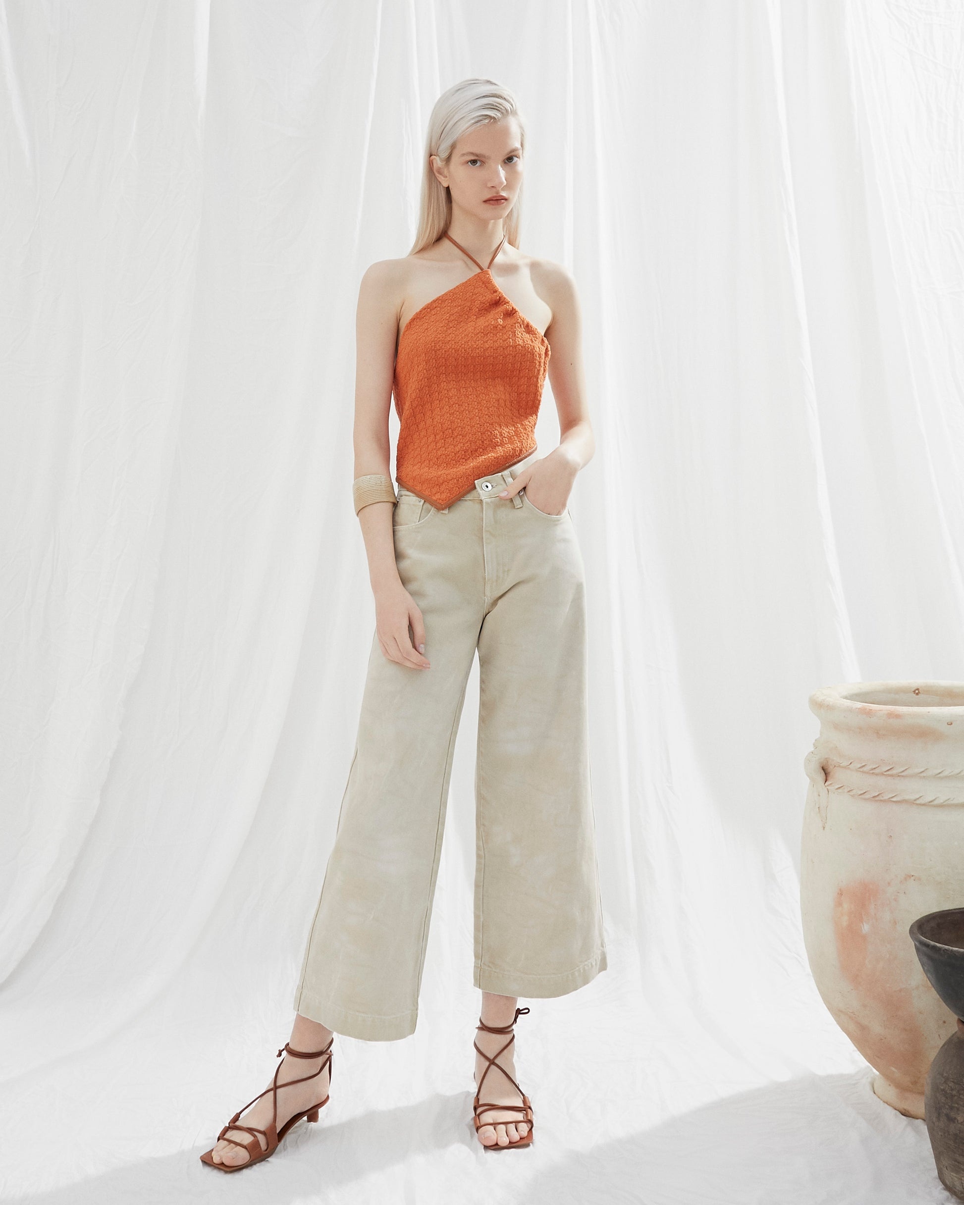 Wide Leg High Rise Jeans - 4
