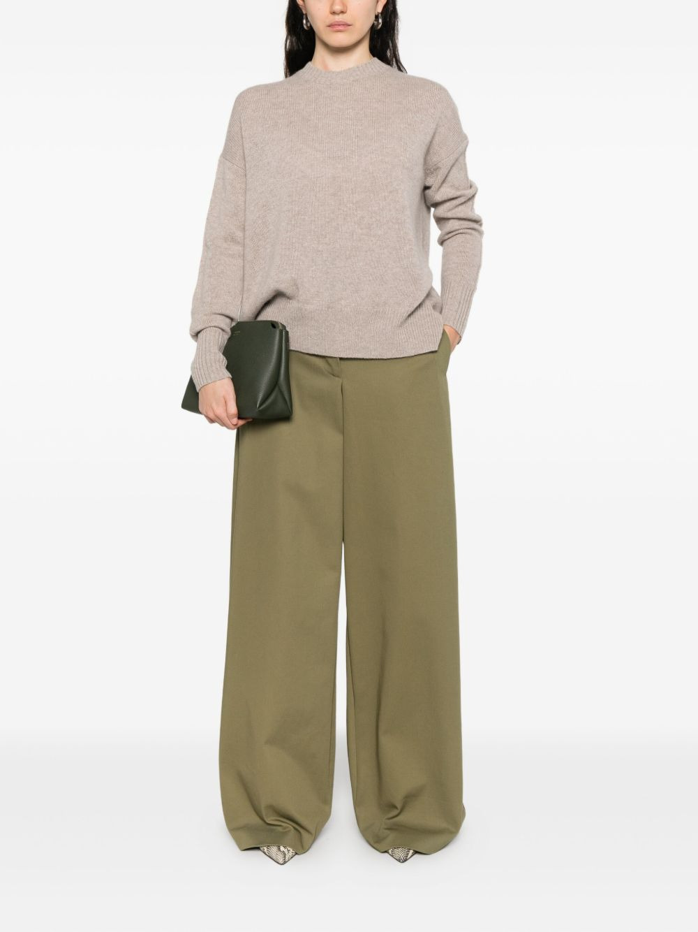 long-sleeve cashmere sweater - 2