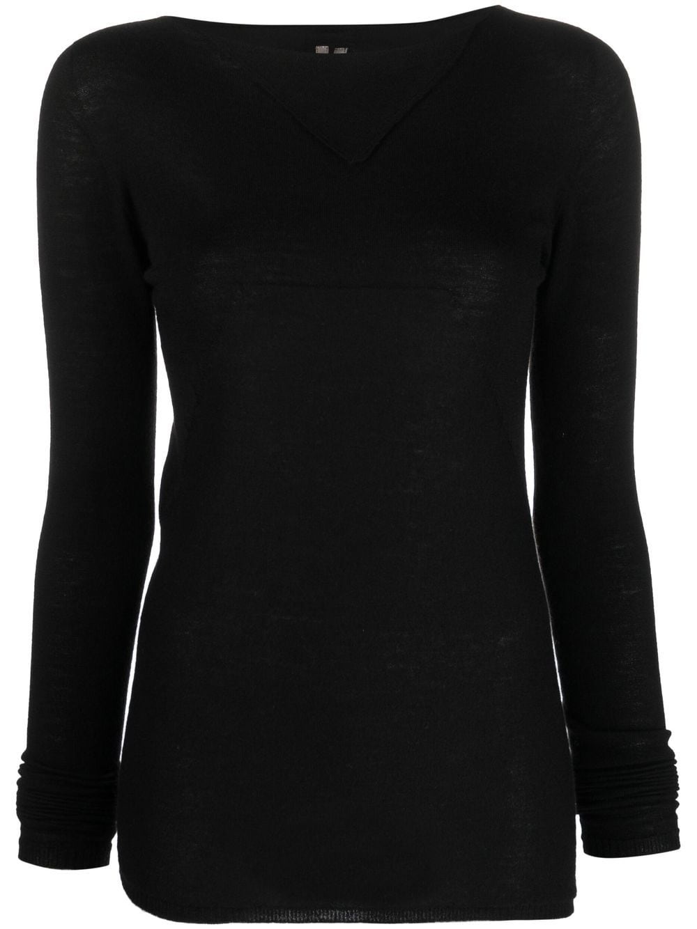 boat-neck cashmere jumper - 1
