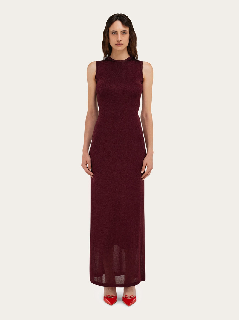 FERRAGAMO Lurex long dress outlook
