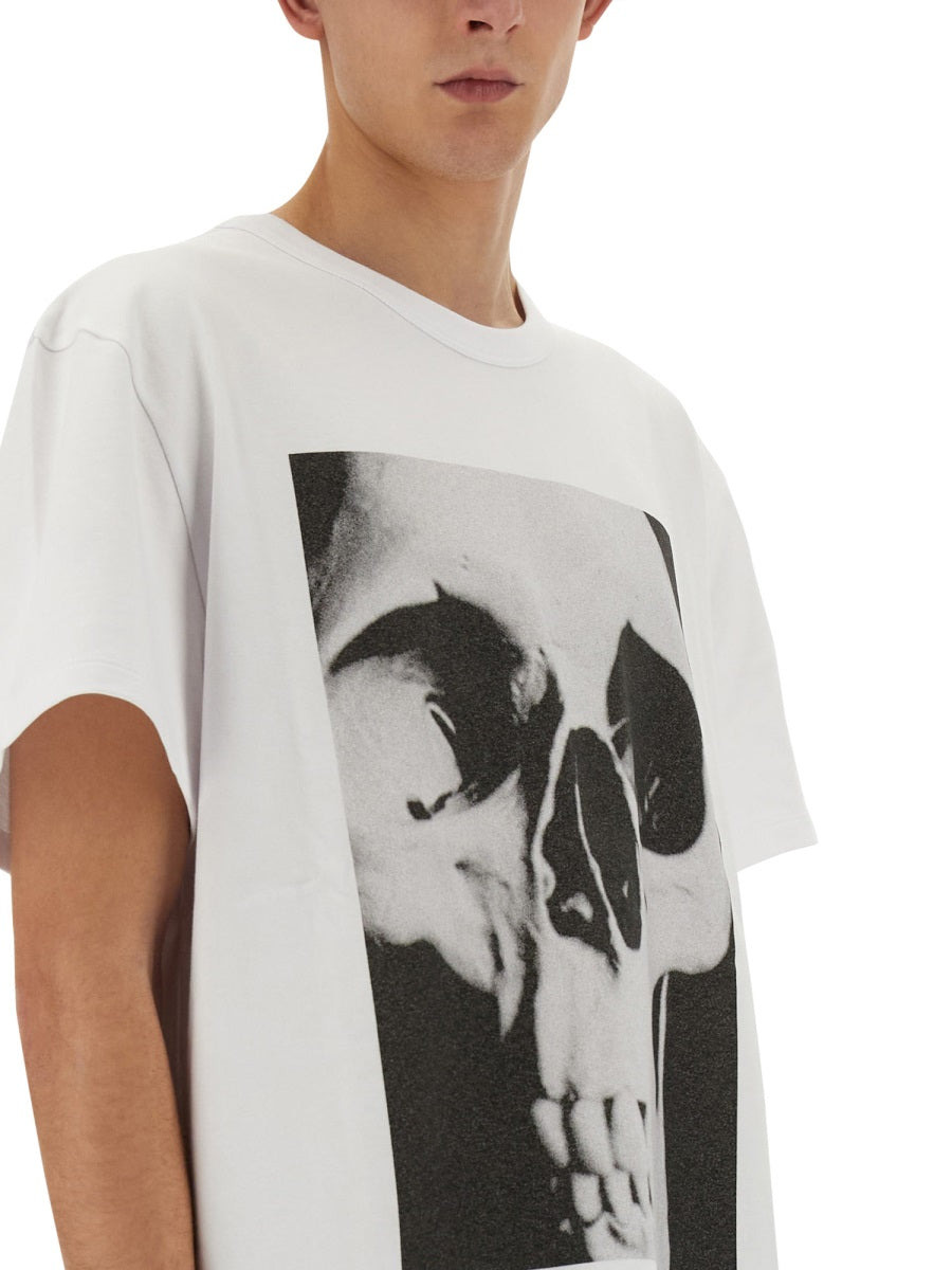 Alexander Mcqueen Men Skull Print T-Shirt - 4
