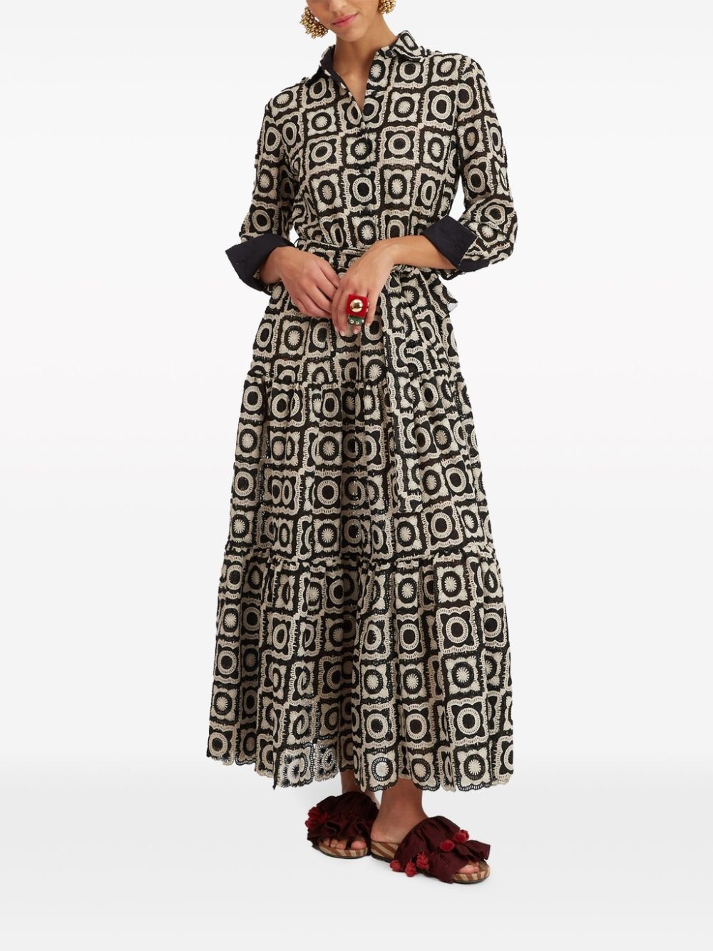Bellini crochet shirt dress - 2