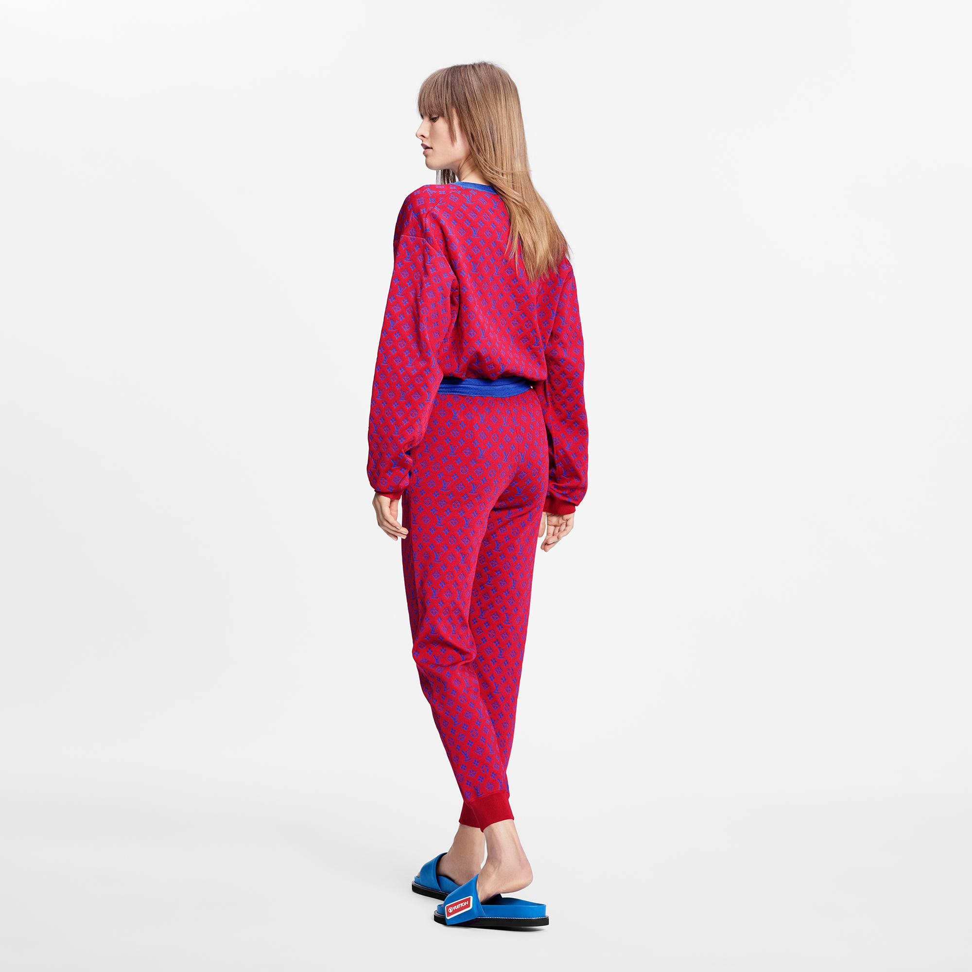 Monogram Jacquard Knit Jogging Pants - 5