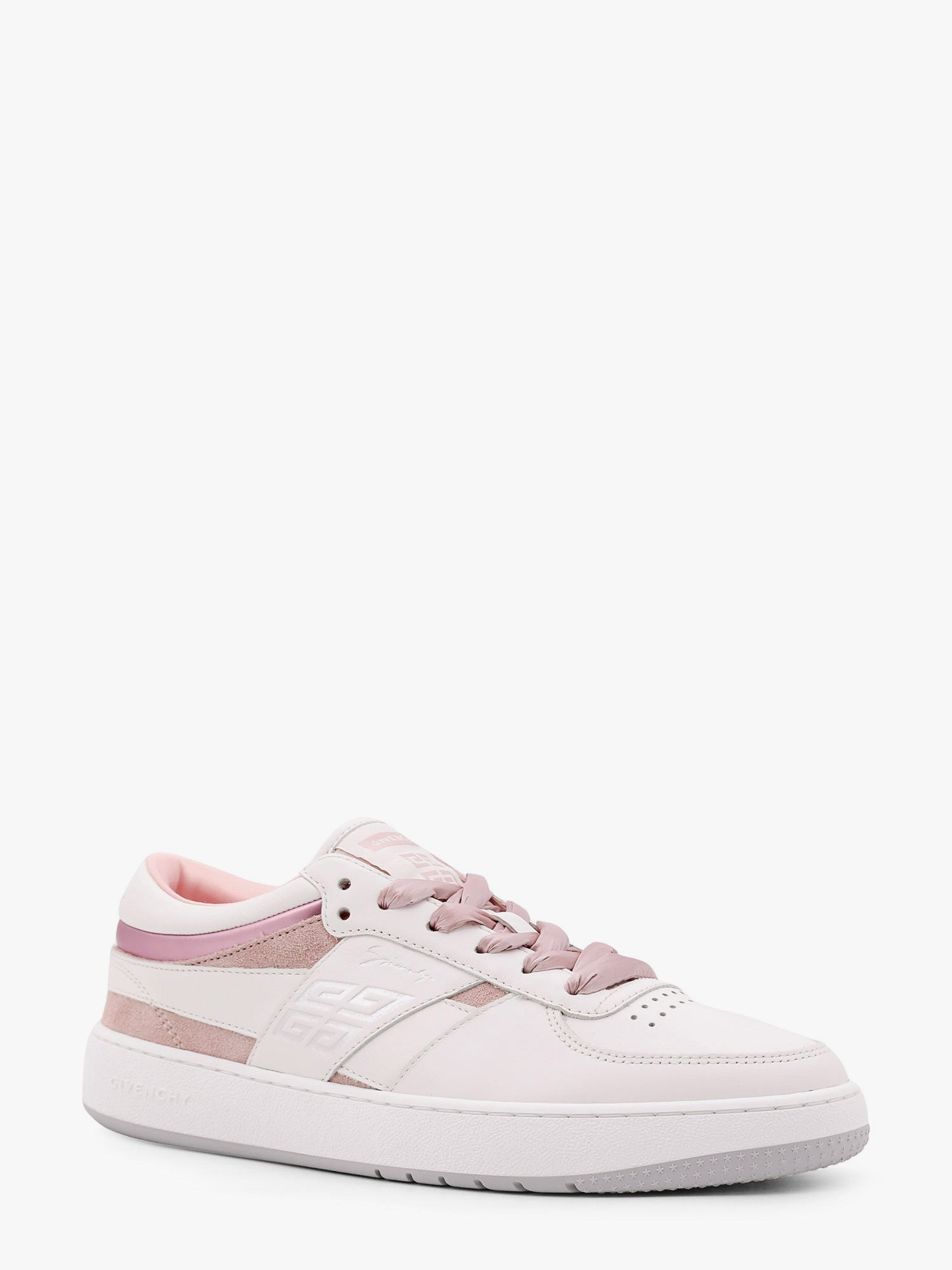 Givenchy Women G Move Leather And Suede Sneakers With Givenchy Engraving - 2