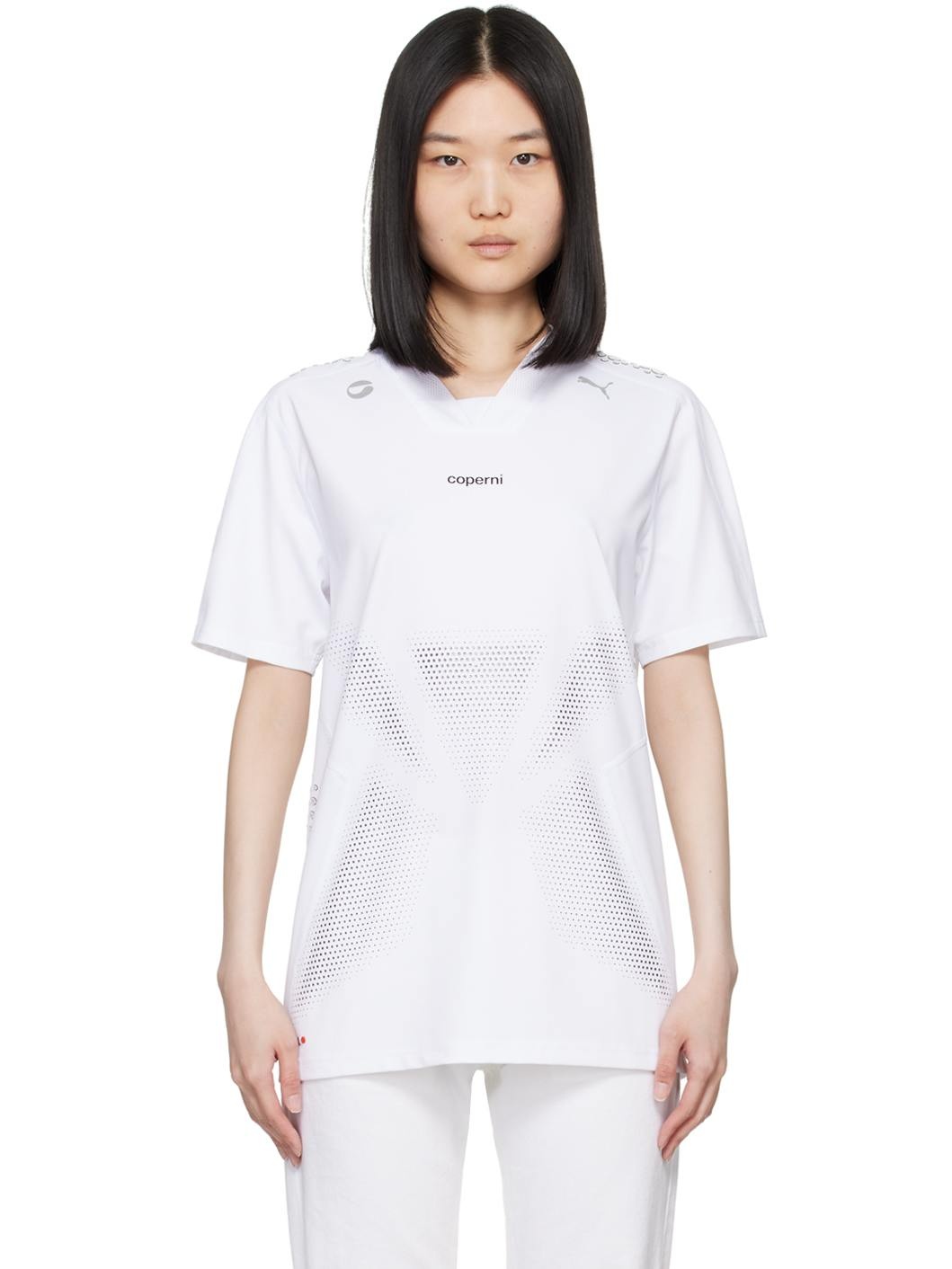 White PUMA Edition Football Jersey T-Shirt - 1