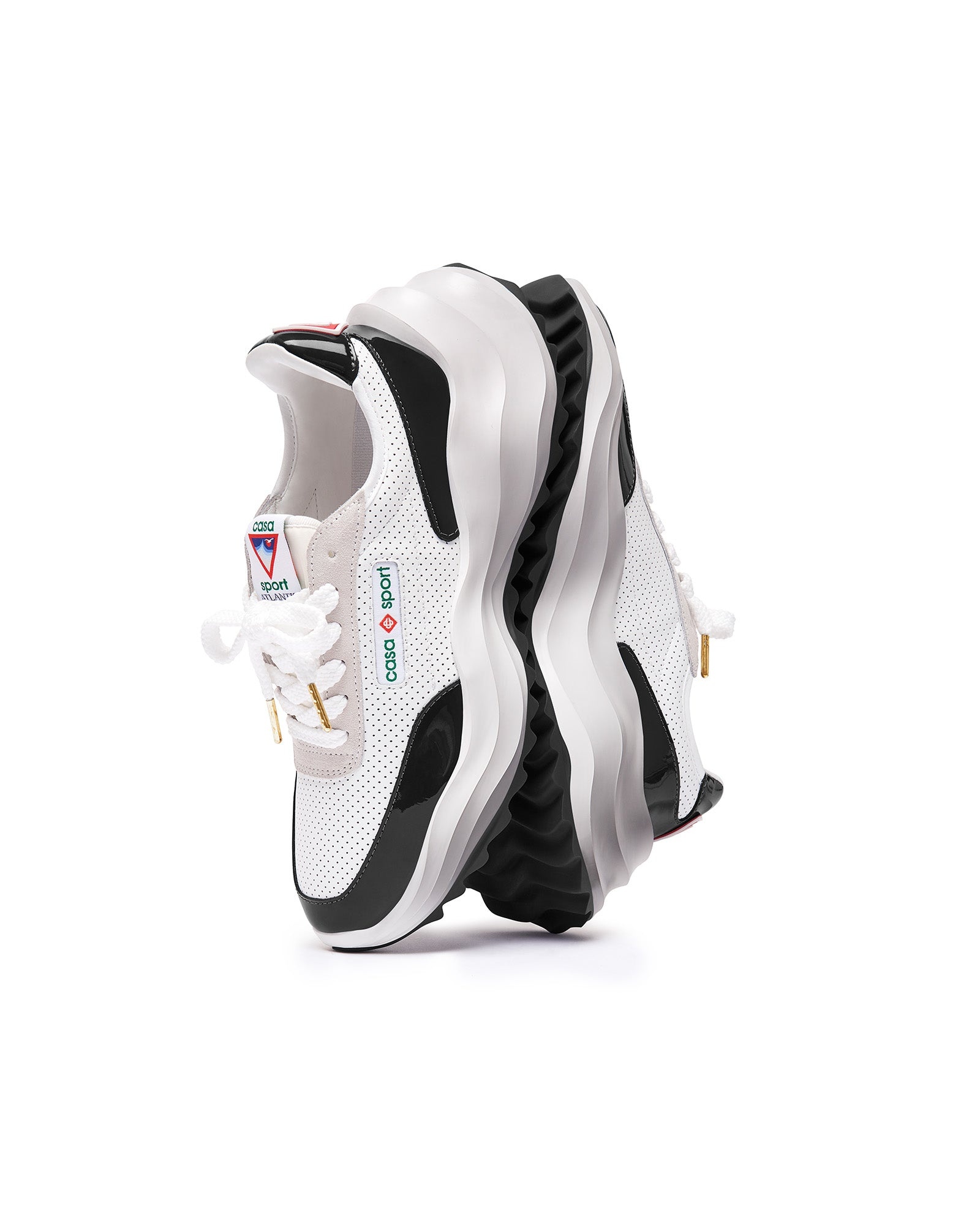 Womens Atlantis White & Black Sneaker - 3