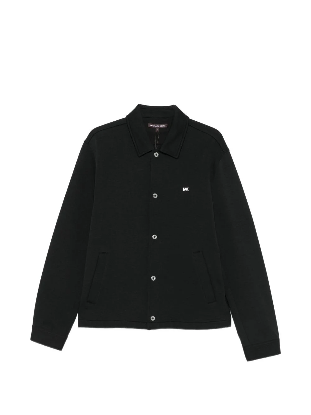 logo-plaque press-stud shirt - 1