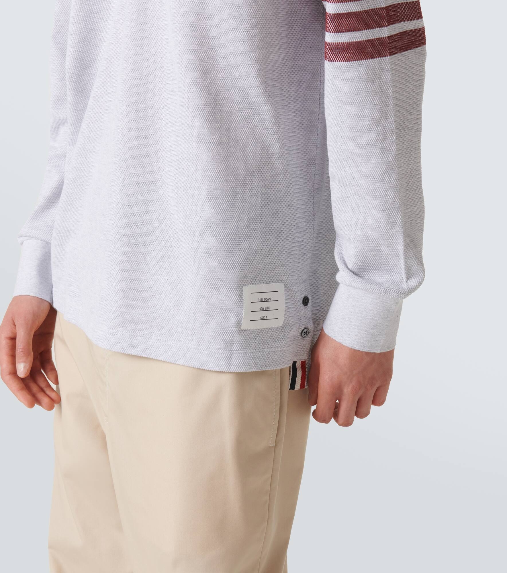 4-Bar cotton polo shirt - 6
