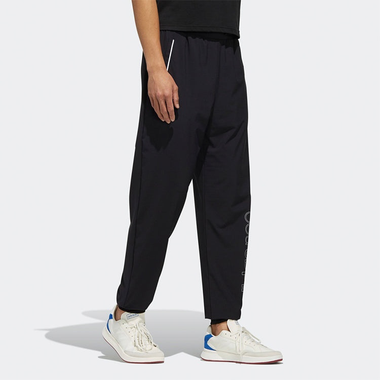 adidas neo Breathable Casual Sports Pants Black FI6599 - 5