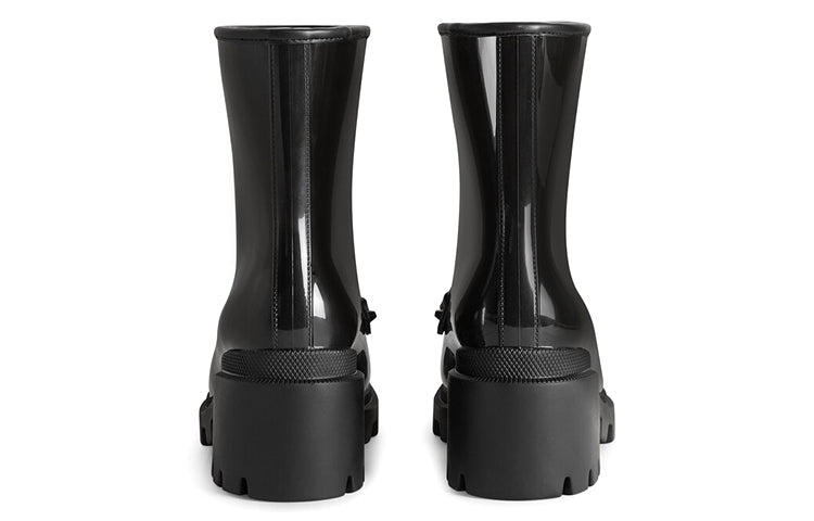 (WMNS) Gucci Horsebit Ankle Boot 'Black' 670407-JCCP0-1000 - 4
