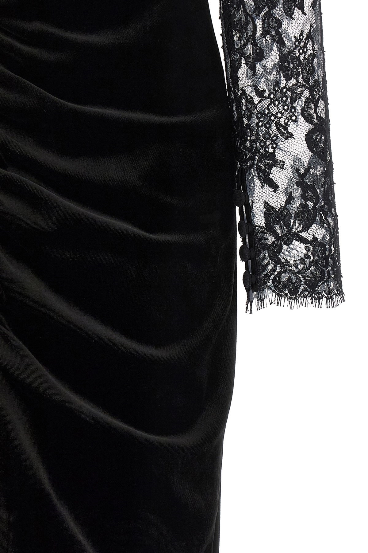 Velvet and lace dress - 5