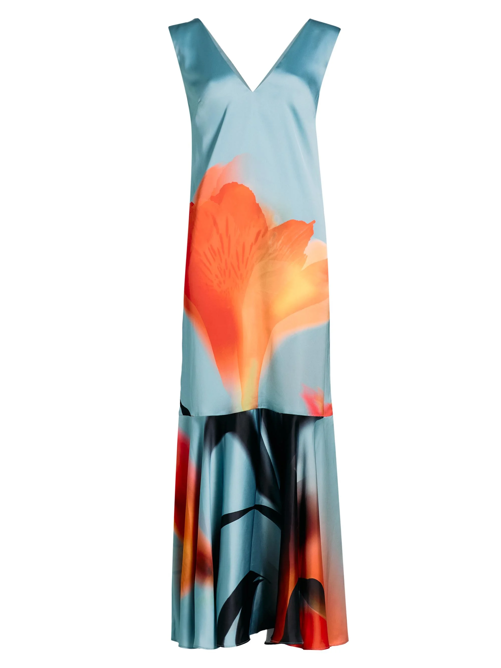 Women's Isah Floral Maxi Dress - Fire Petal - 1