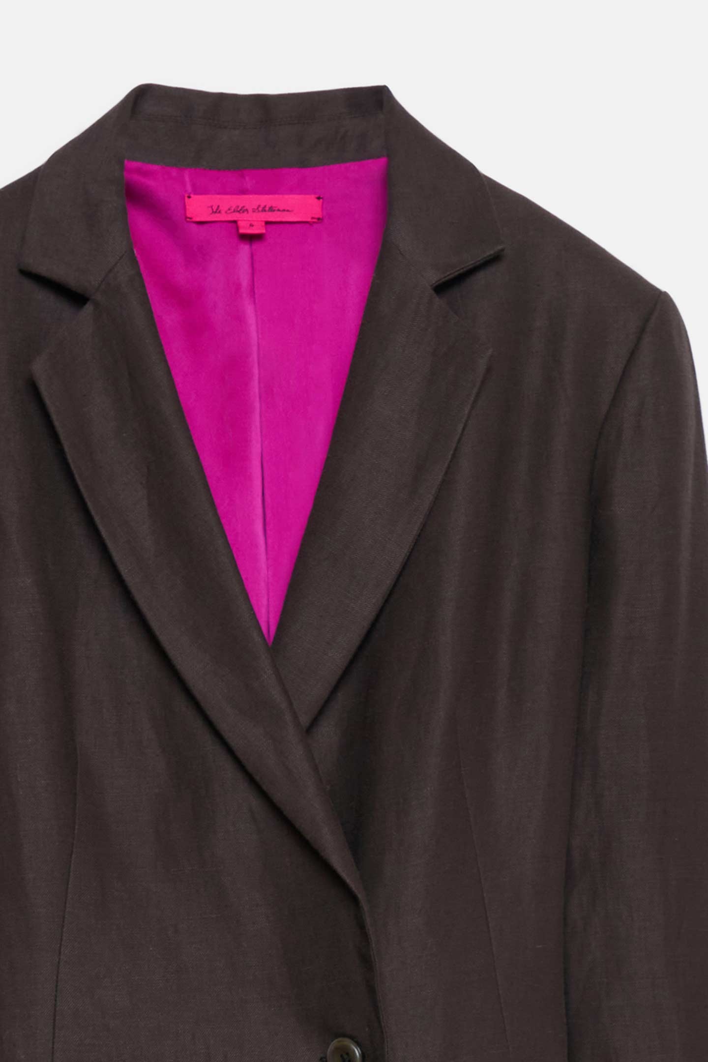 DOUBLE BREASTED LONG BLAZER - 5