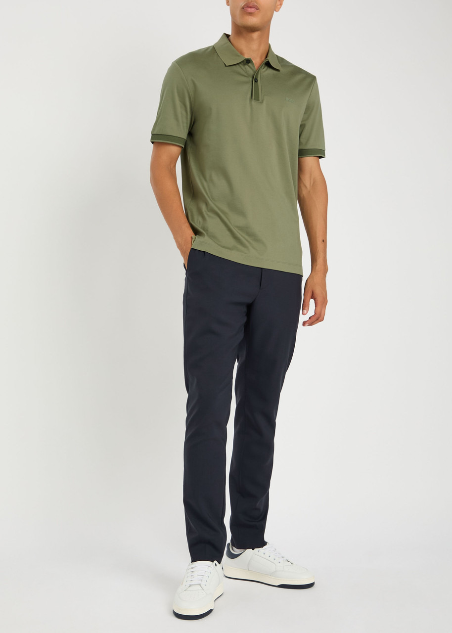 Boss Logo Jersey Polo Shirt - 4