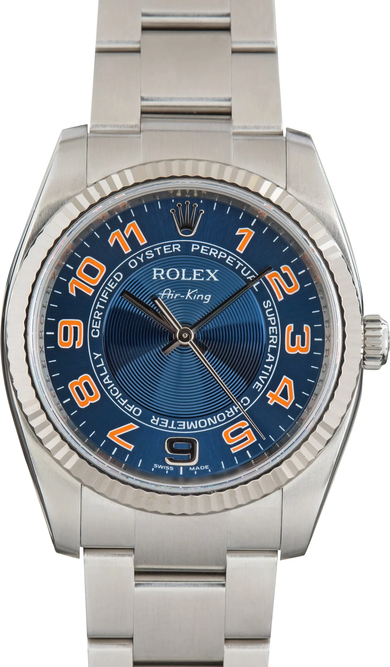 Used Rolex Air-King Ref 114234 Blue Concentric Dial - 1