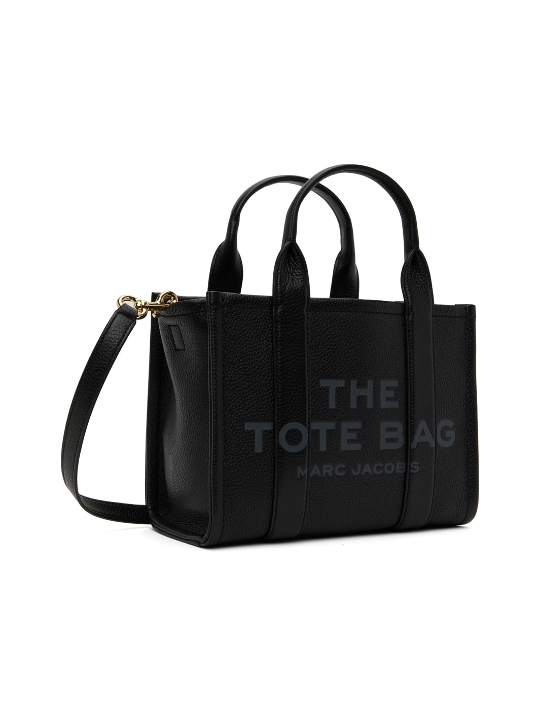 Black 'The Leather Small Tote Bag' Tote - 2