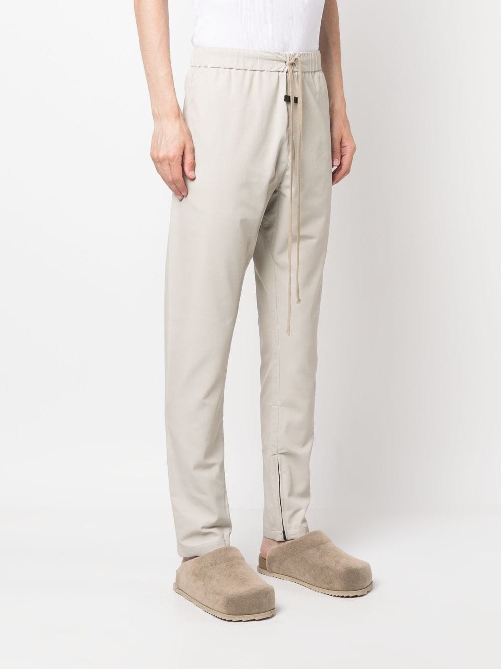 tapered-leg drawstring trousers - 3