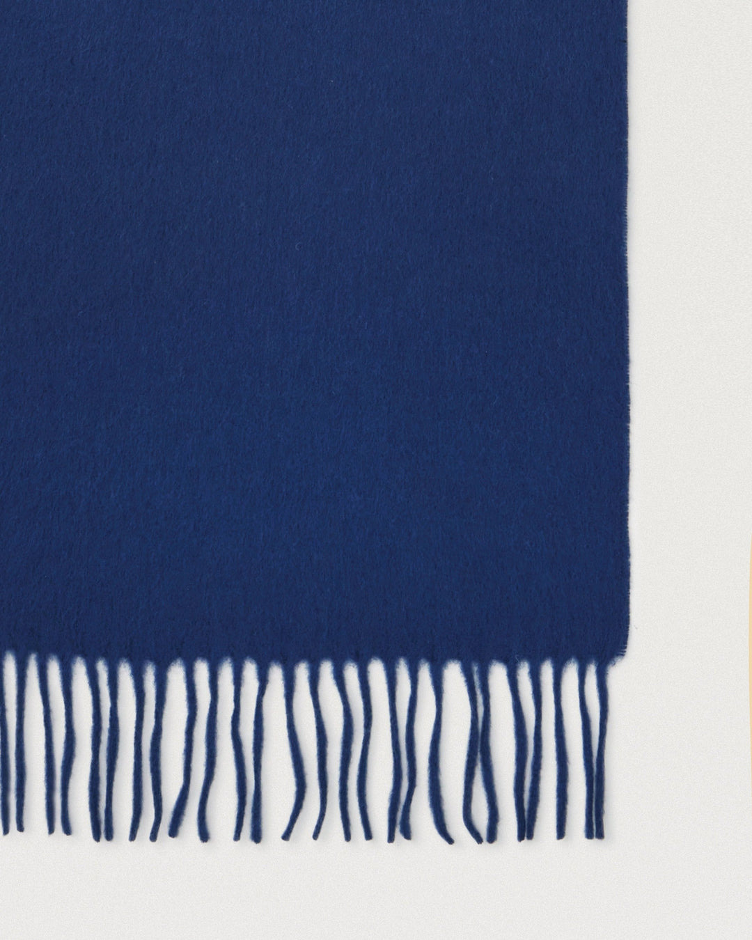 Small Solid Merino Wool Scarf Stormy Blue Merino Wool - 3