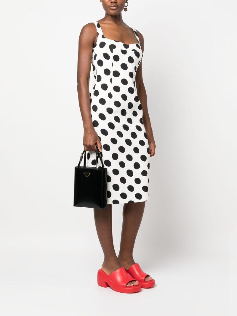 Prada triangle logo-plaque bucket bag outlook