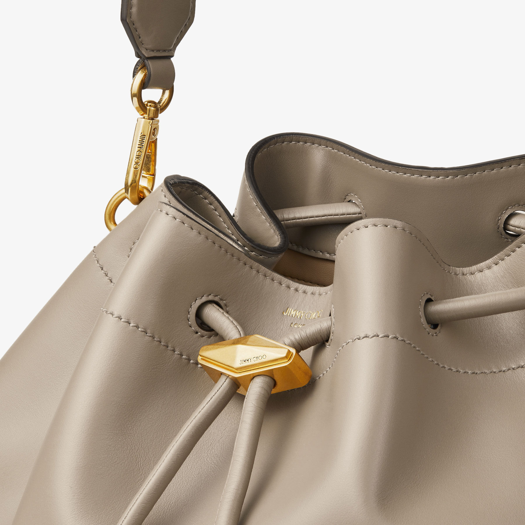Cinch M
Taupe Leather Handbag - 4
